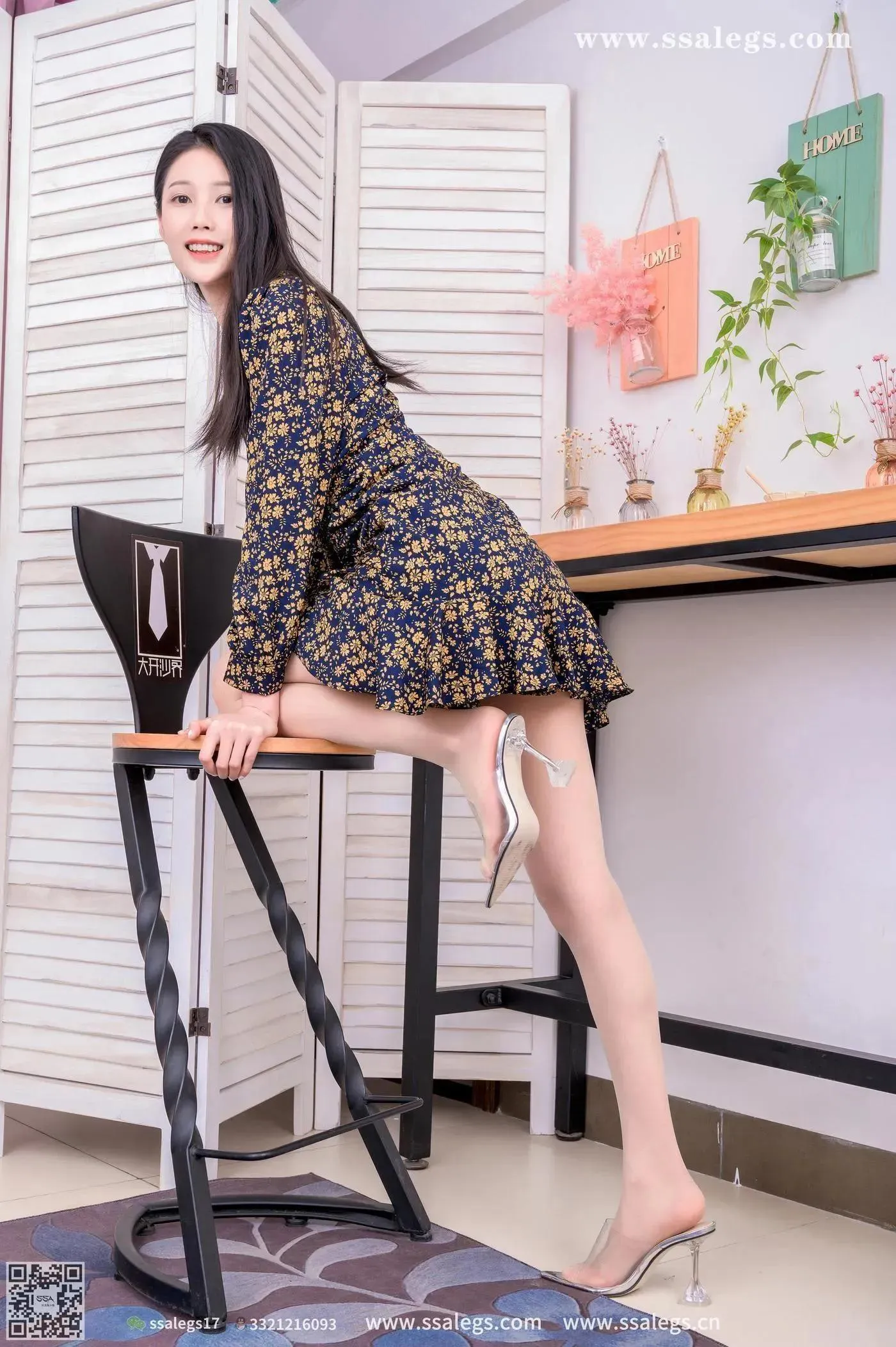 [SSA丝社]超清写真 NO.383 星星碎花复古裙肉丝 [82P]插图3